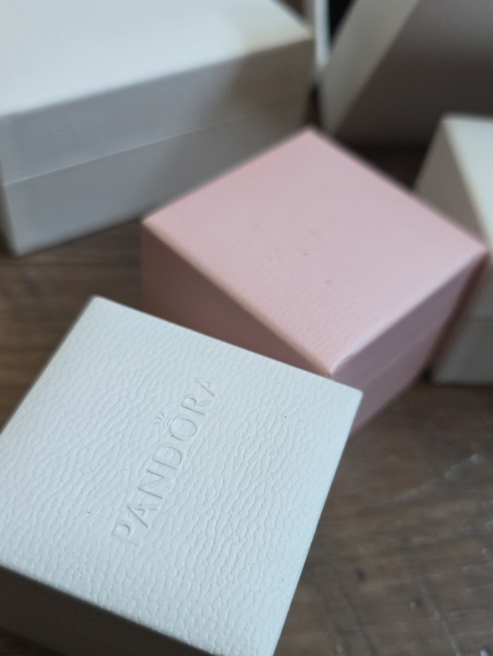 Pandora Pink and White Jewelry Boxes Set, Authentic - Picture 5 of 8